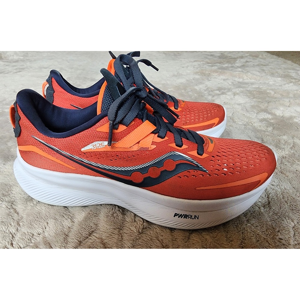 Saucony Ride 15 Womens Running Shoes Orange Black Sneaker Size 6.5